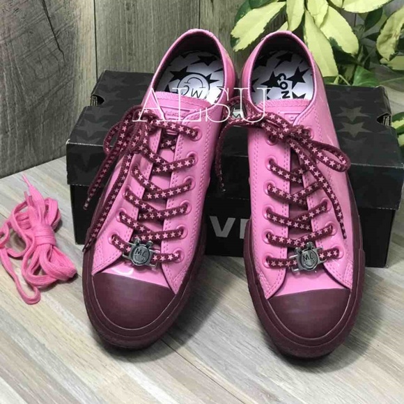 💖MEGA SALE💖Converse 563718C Ctas Lift OX Patent Pink Dark Burgundy Womens 8.5 - Picture 5 of 7